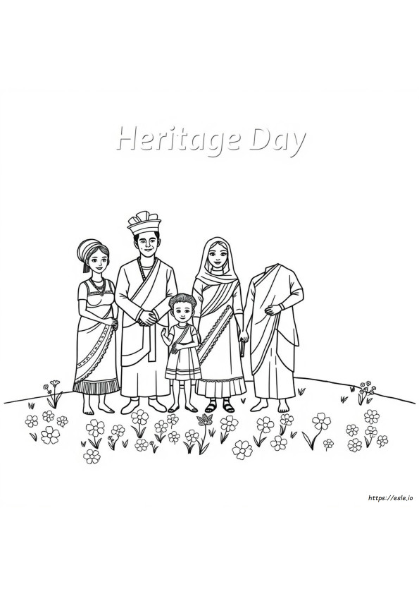 Heritage Day South Africa Colouring Pages