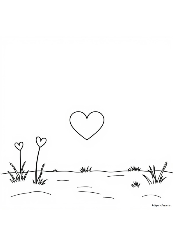 Easy Heart Coloring Pages