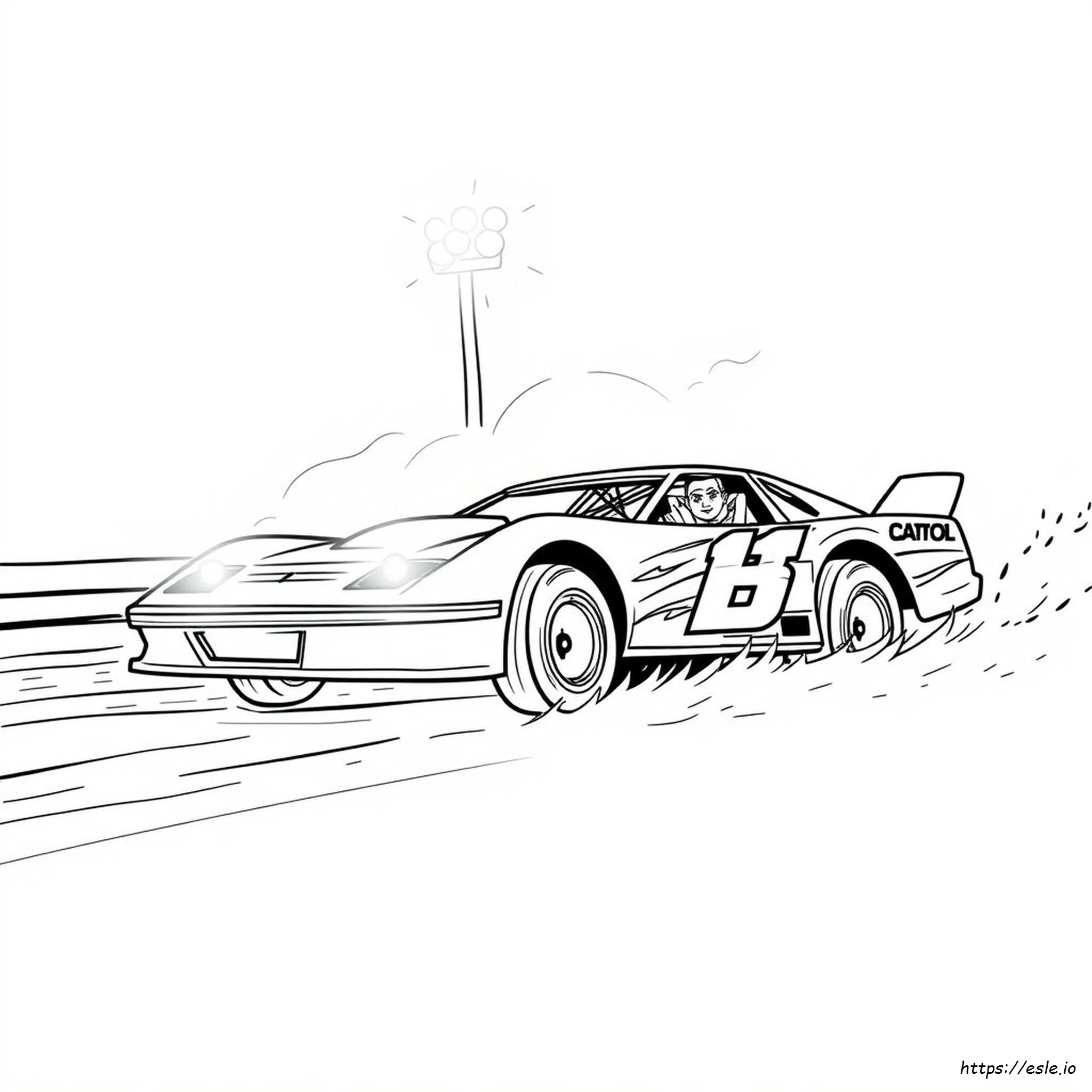Dirt Late Model Coloring Pages