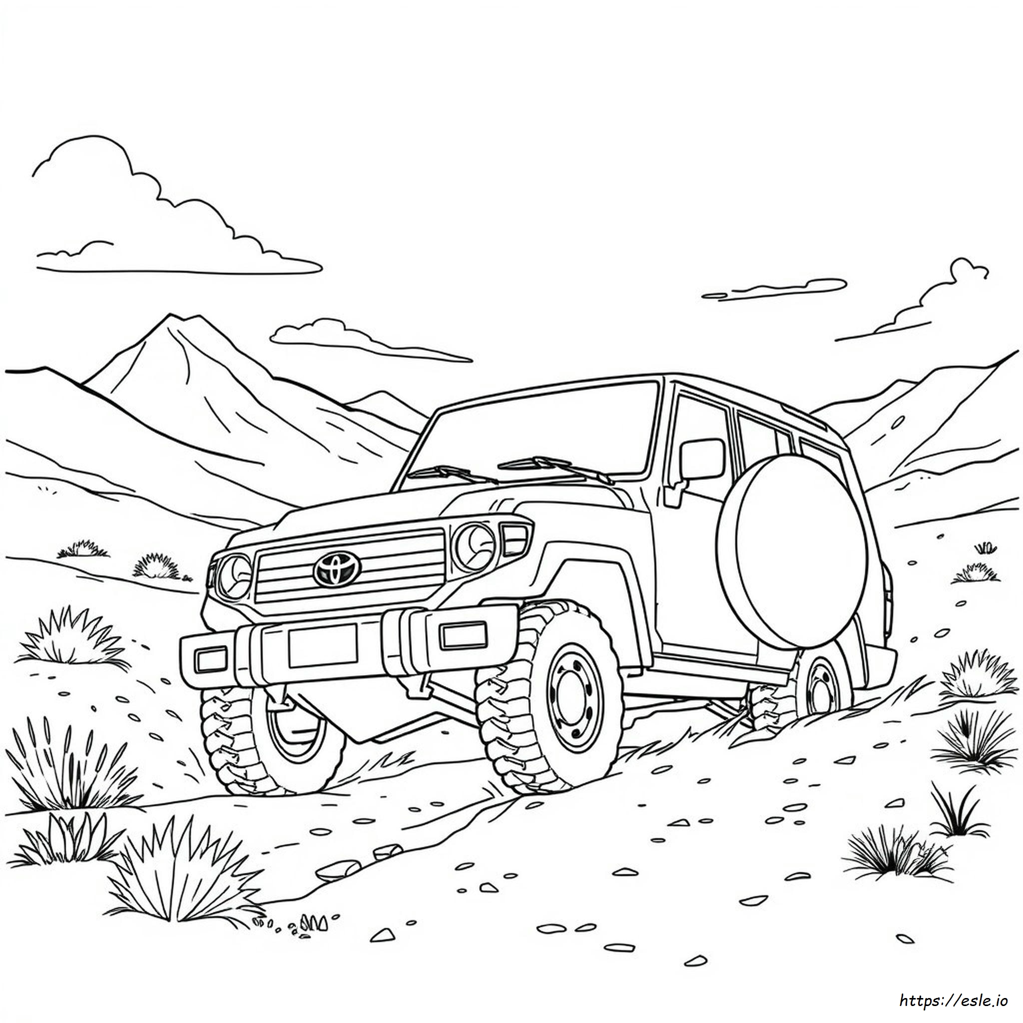 Drawing Toyota Land Cruiser Coloring Pages