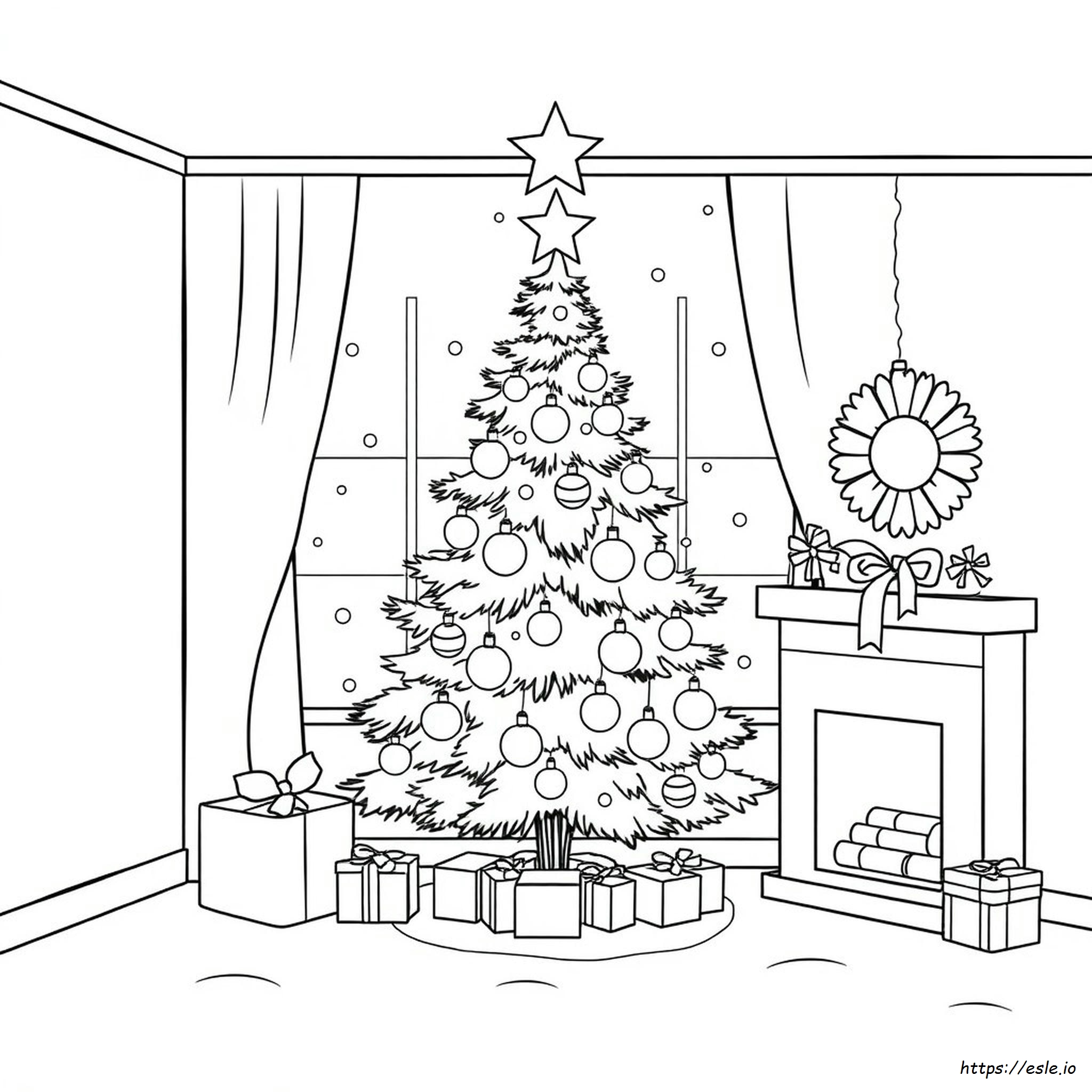Colouring Pages Christmas Tree