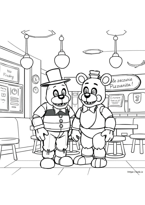 Fnaf 2 Páginas Para Colorear