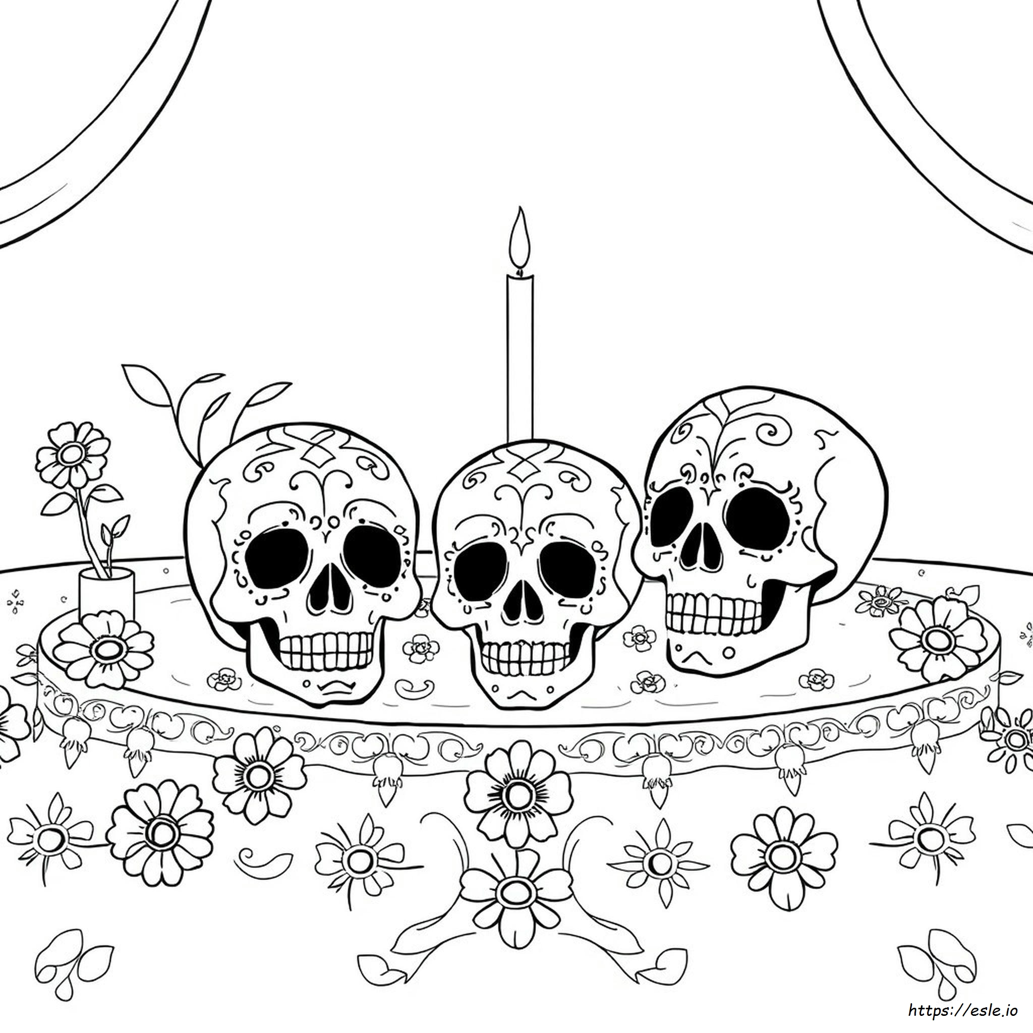 Sugar Skull Ausmalbilder sugar-skull-ausmalbilder