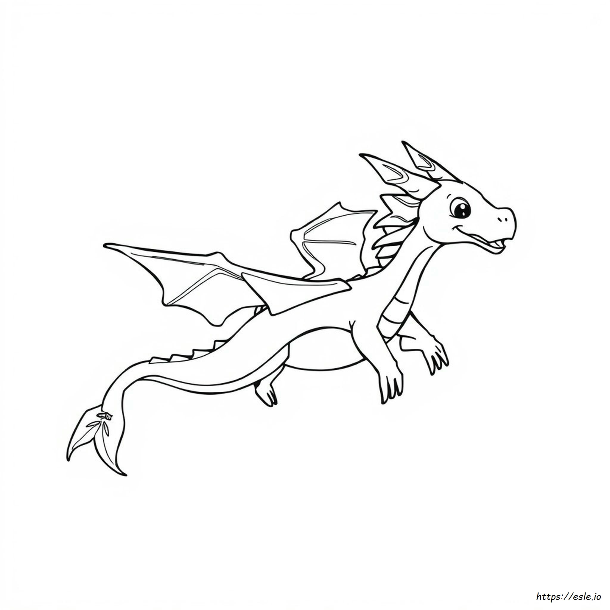 Dragón Marino Para Colorear