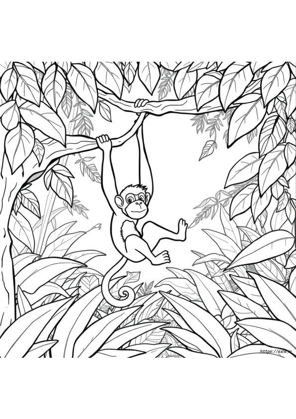 Coloriages Singe À Imprimer Gratuits