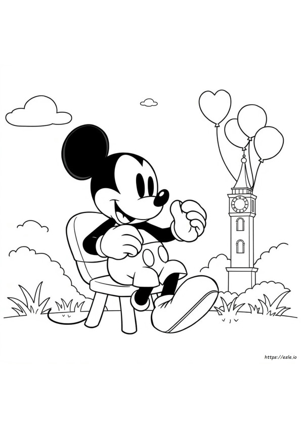 Pagina Da Colorare Di Topolino