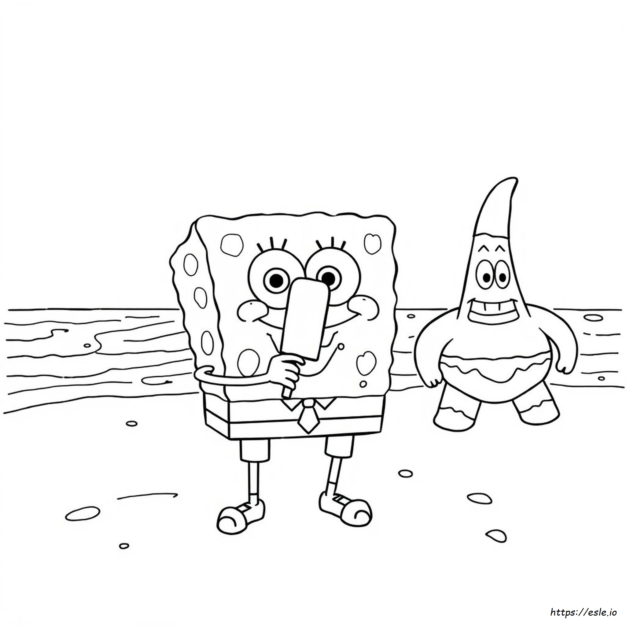 Spongebob Popsicle Coloring Pages