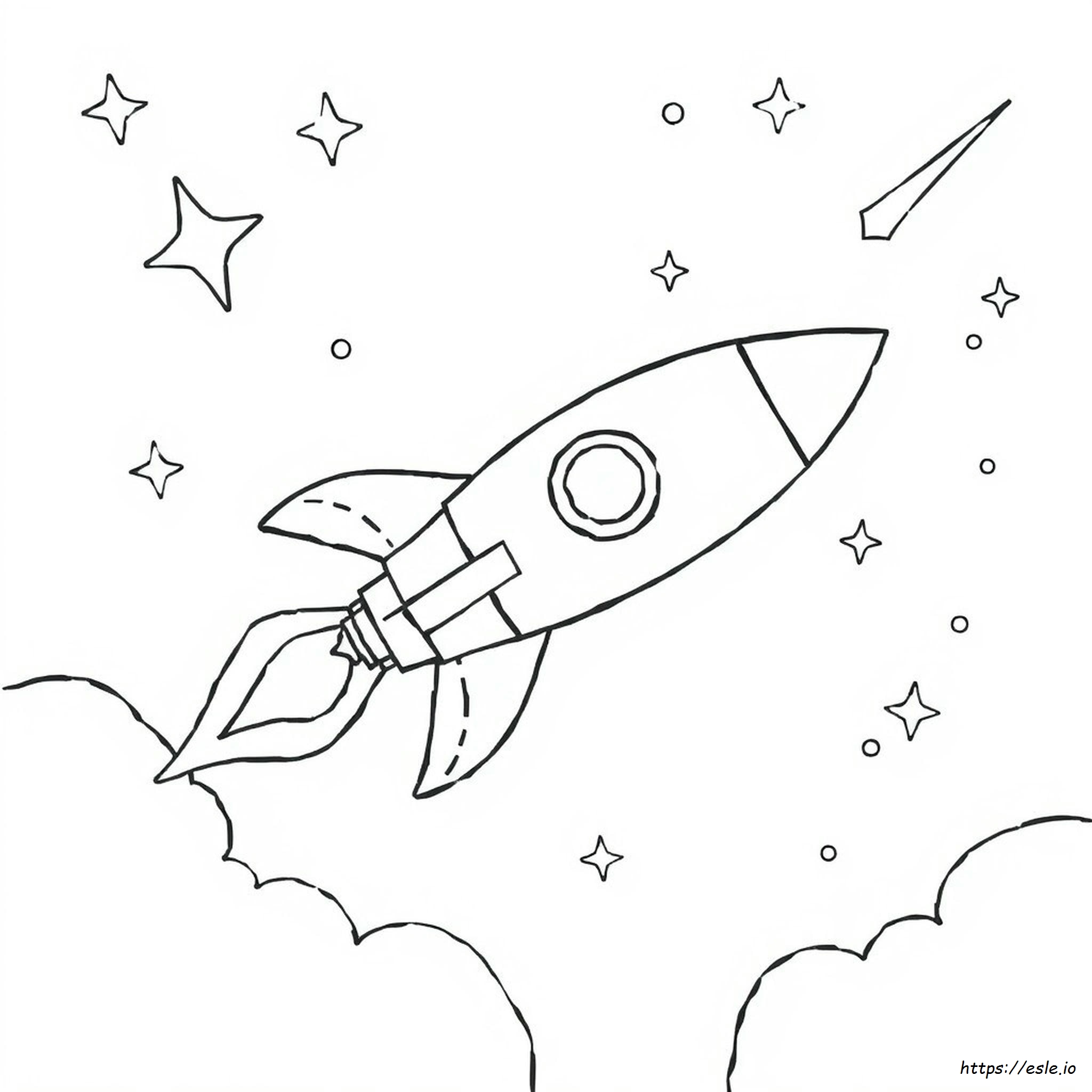 Free Printable Rocket Ship Coloring Pages