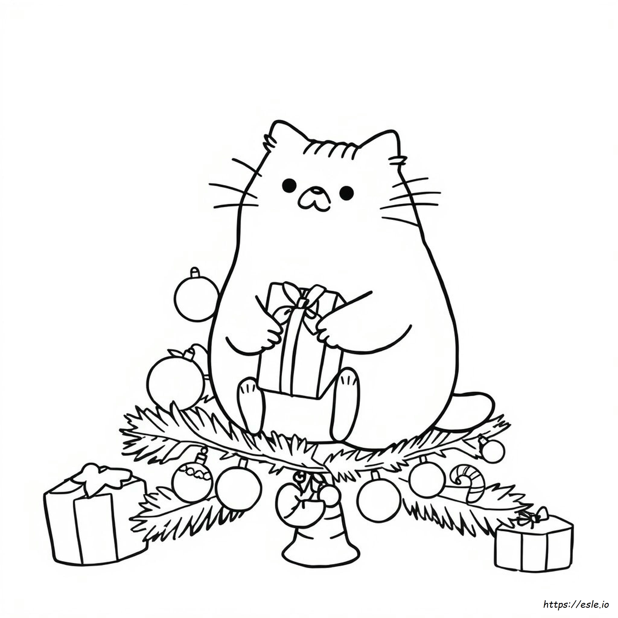 Bożonarodzeniowe Kolorowanki Pusheen