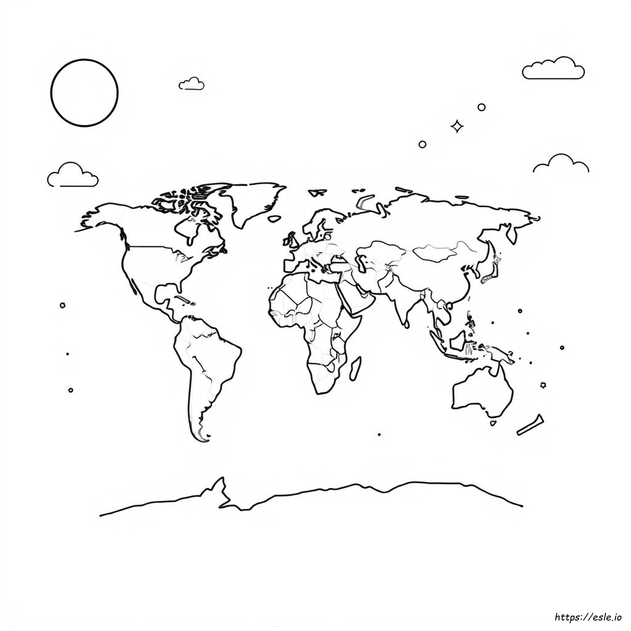 The World Colouring Pages