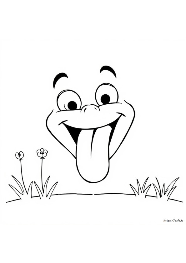 Tongue Colouring Pages