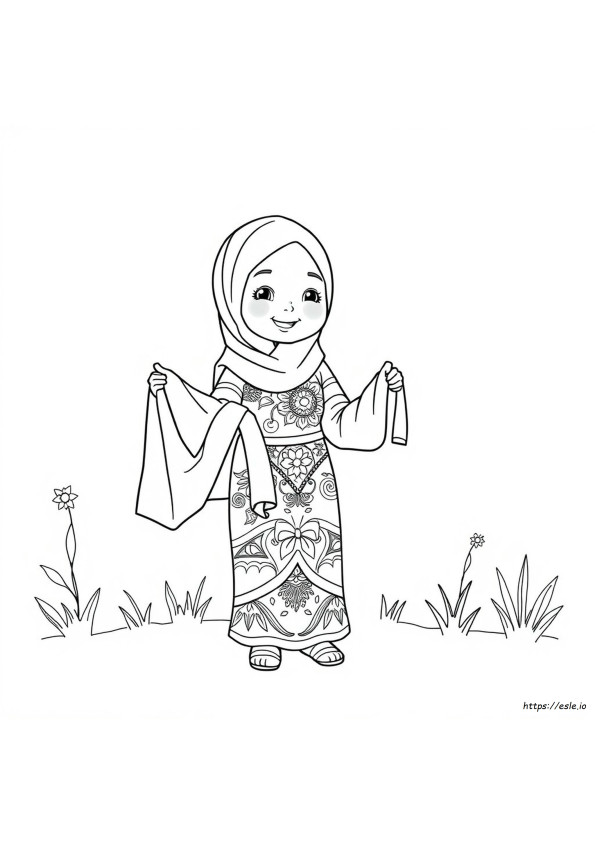 Coloring Mewarnai Gambar Baju Kebaya Kartun
