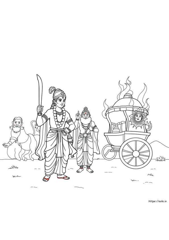Dussehra Színező Oldalak