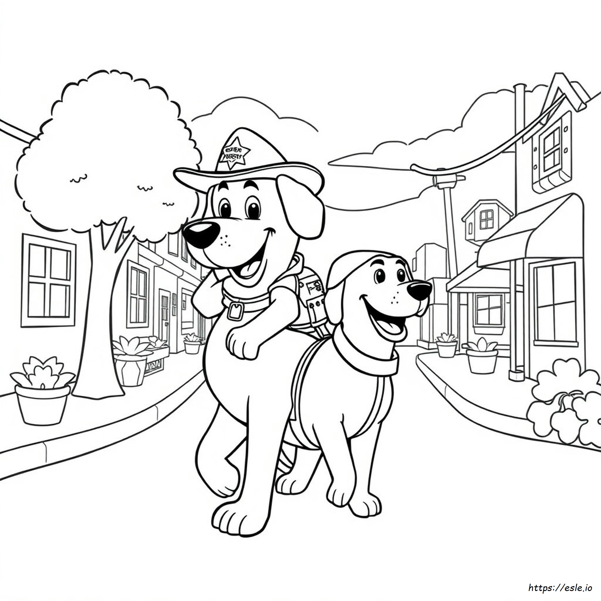 Babybus Sheriff Labrador Coloring Pages