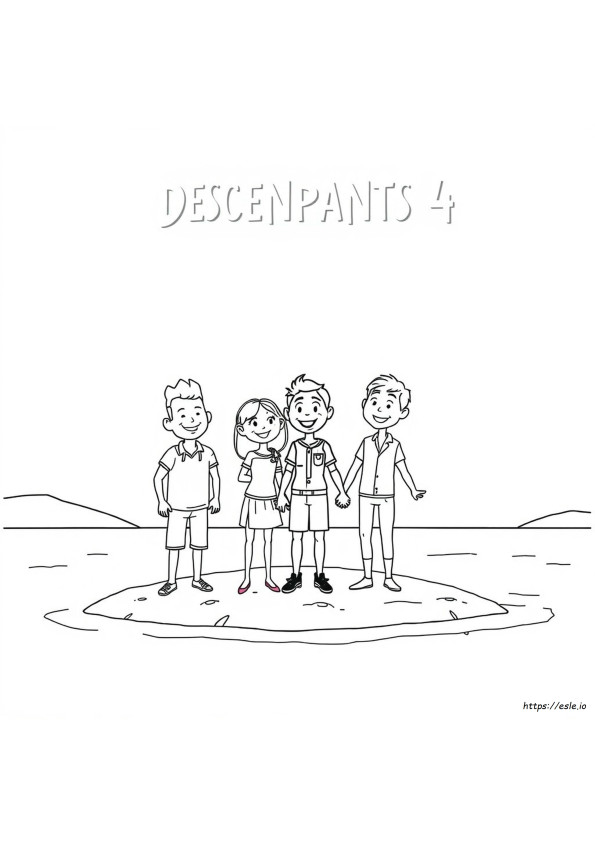 Descendants 4 Libro Da Colorare