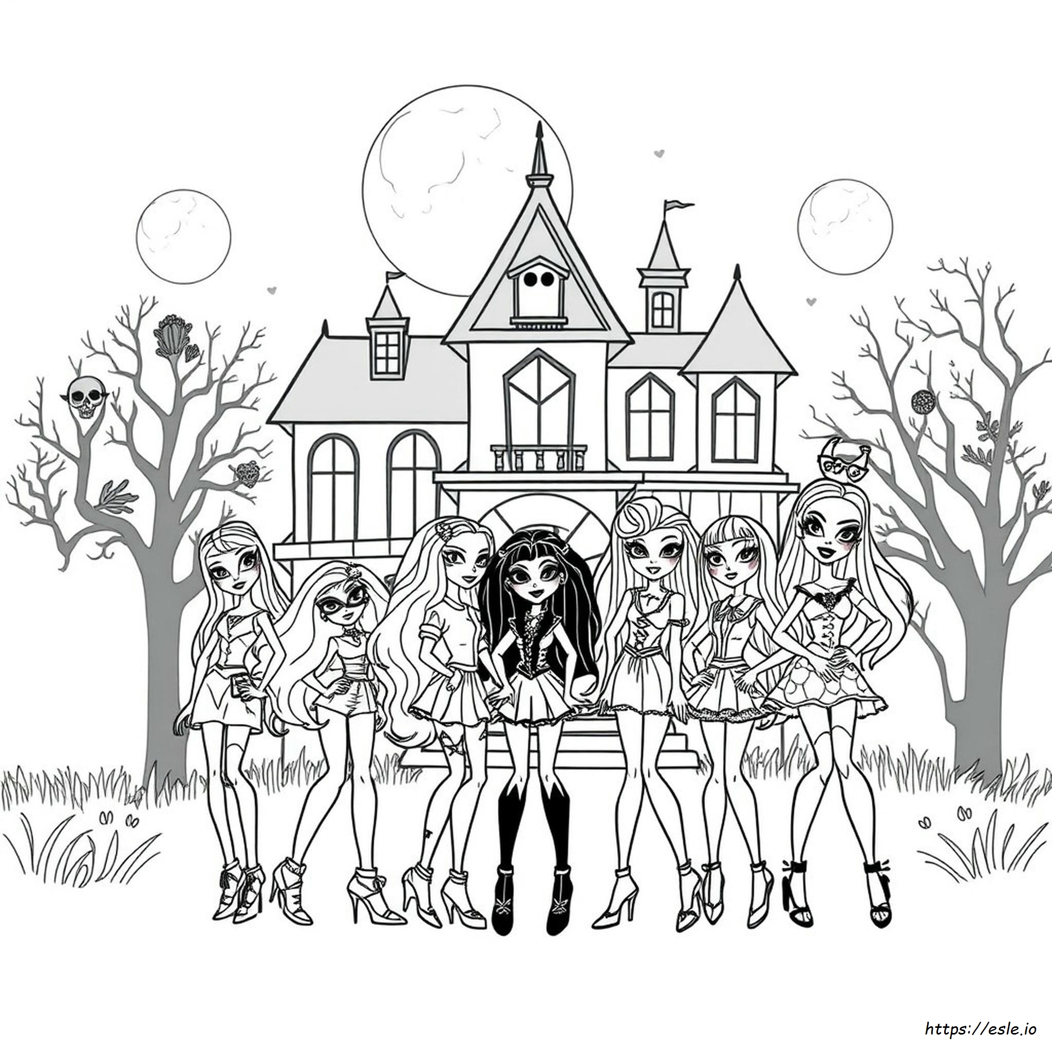 Monster High Free Coloring Pages