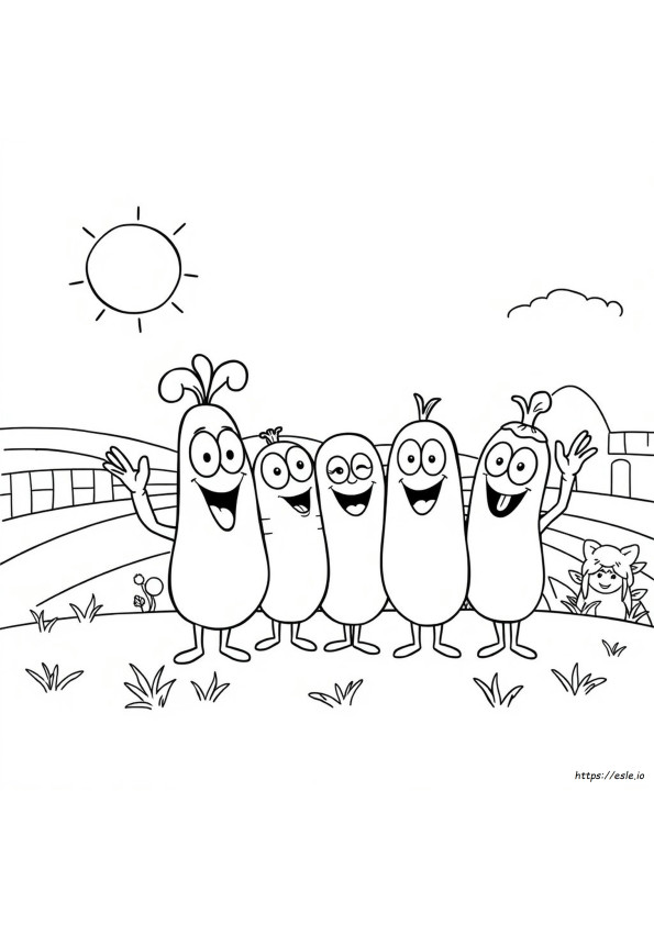 Veggie Tales Coloring