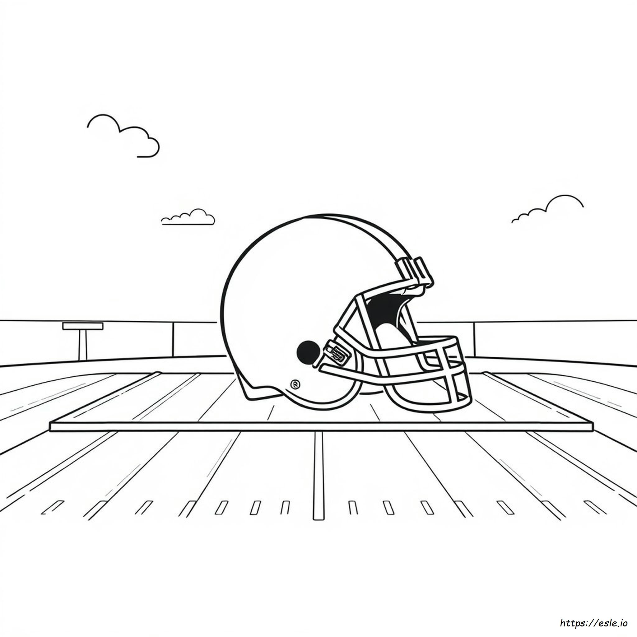 Logo Cleveland Browns Gambar Mewarnai