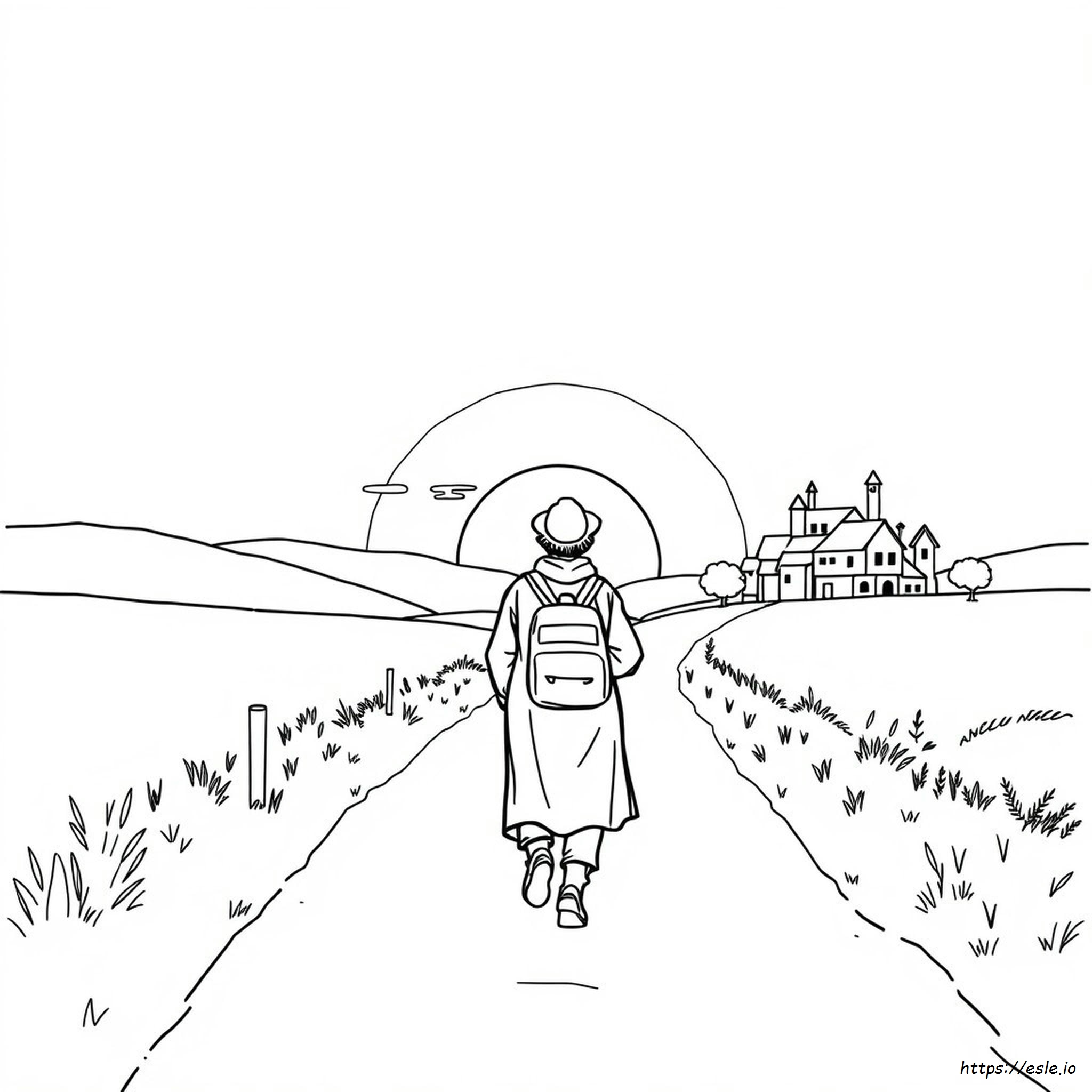Walk To Emmaus Coloring Page