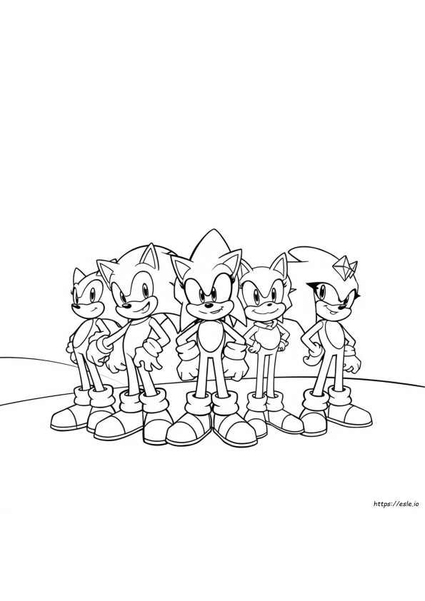 Free Printable All Sonic Characters Coloring Pages