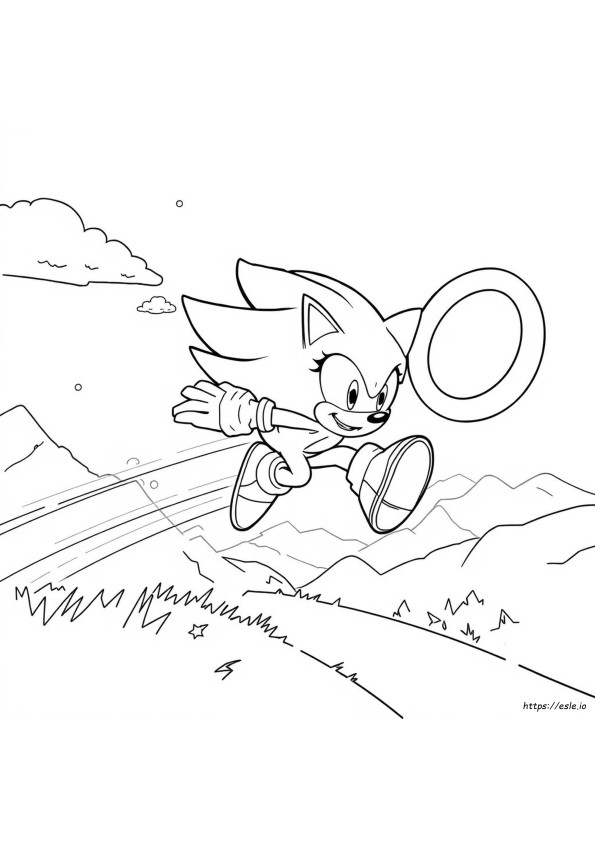 Sonic Adventure Para Colorir