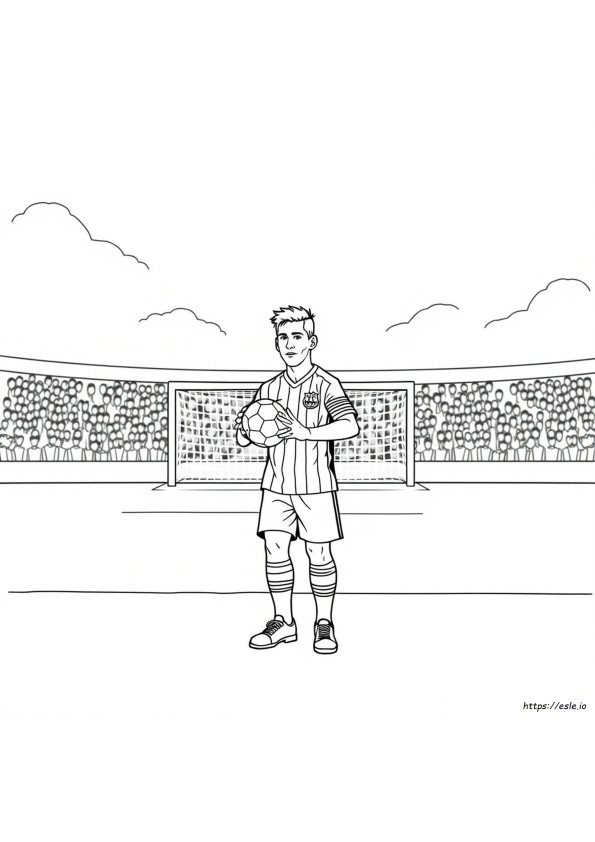 Renaldo Messi Ausmalbild
