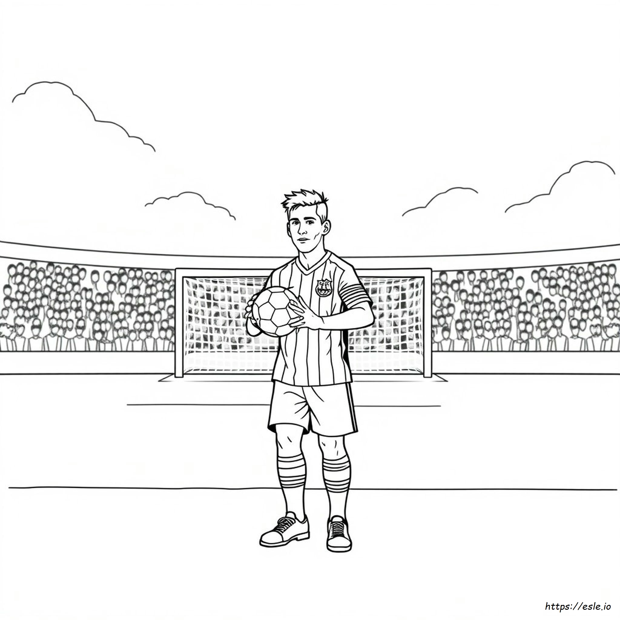 Renaldo Messi Planșă De Colorat