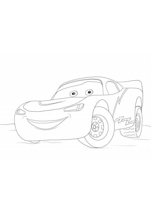 Lighting McQueen free to color and print images for kids