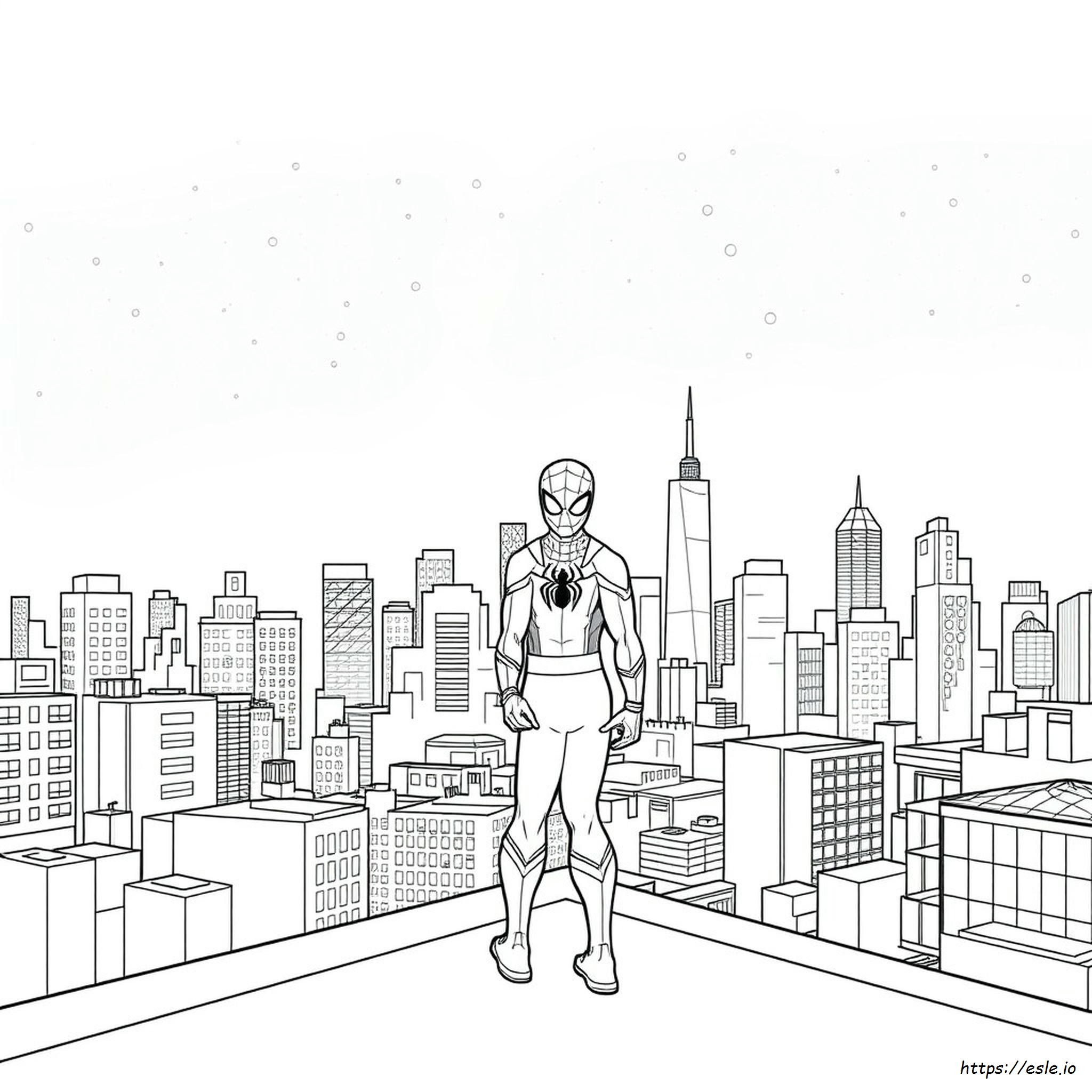Gambar Mewarnai Spiderman Dan Miles Morales