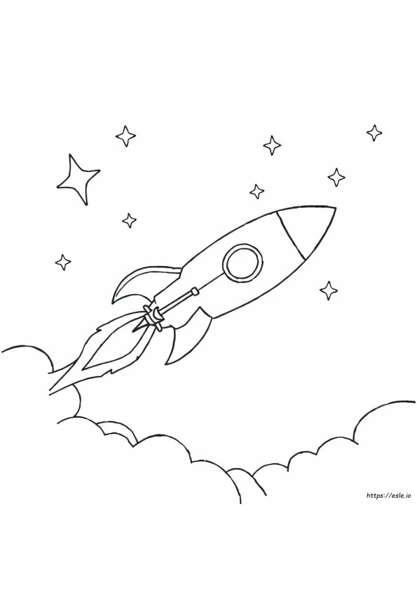 Coloriage Fusée Gratuit À Imprimer