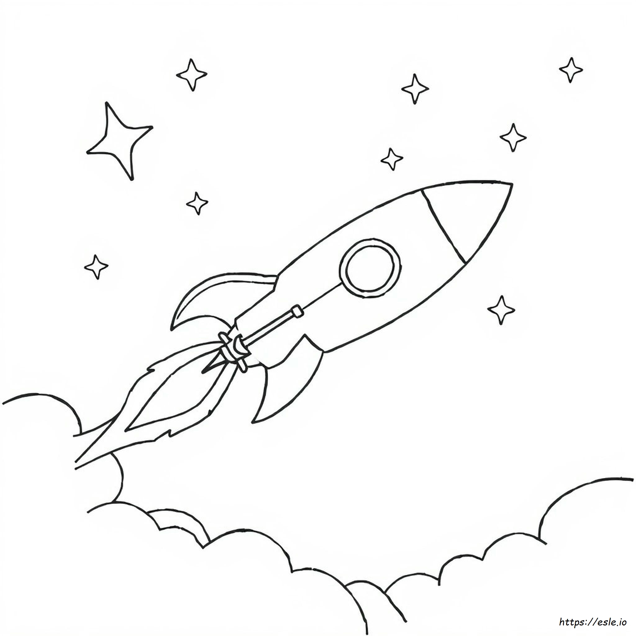 Free Printable Rocket Coloring Pages