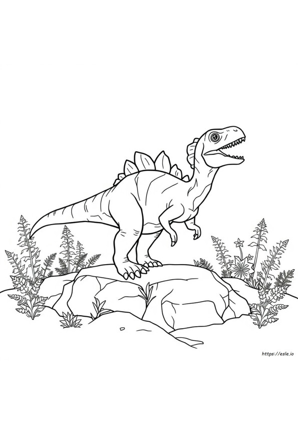Dilophosaurus Ausmalbild