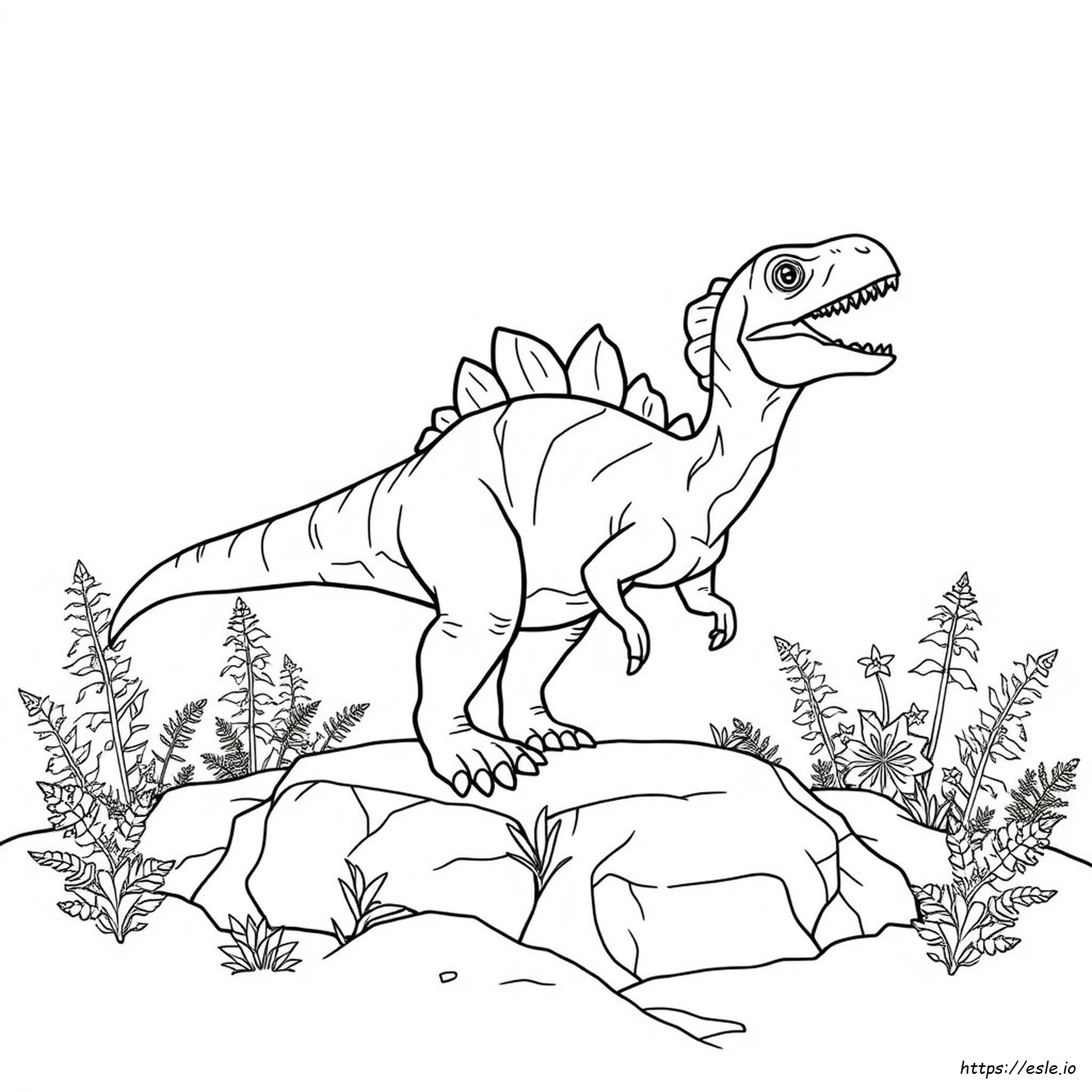 Dilophosaurus Ausmalbild