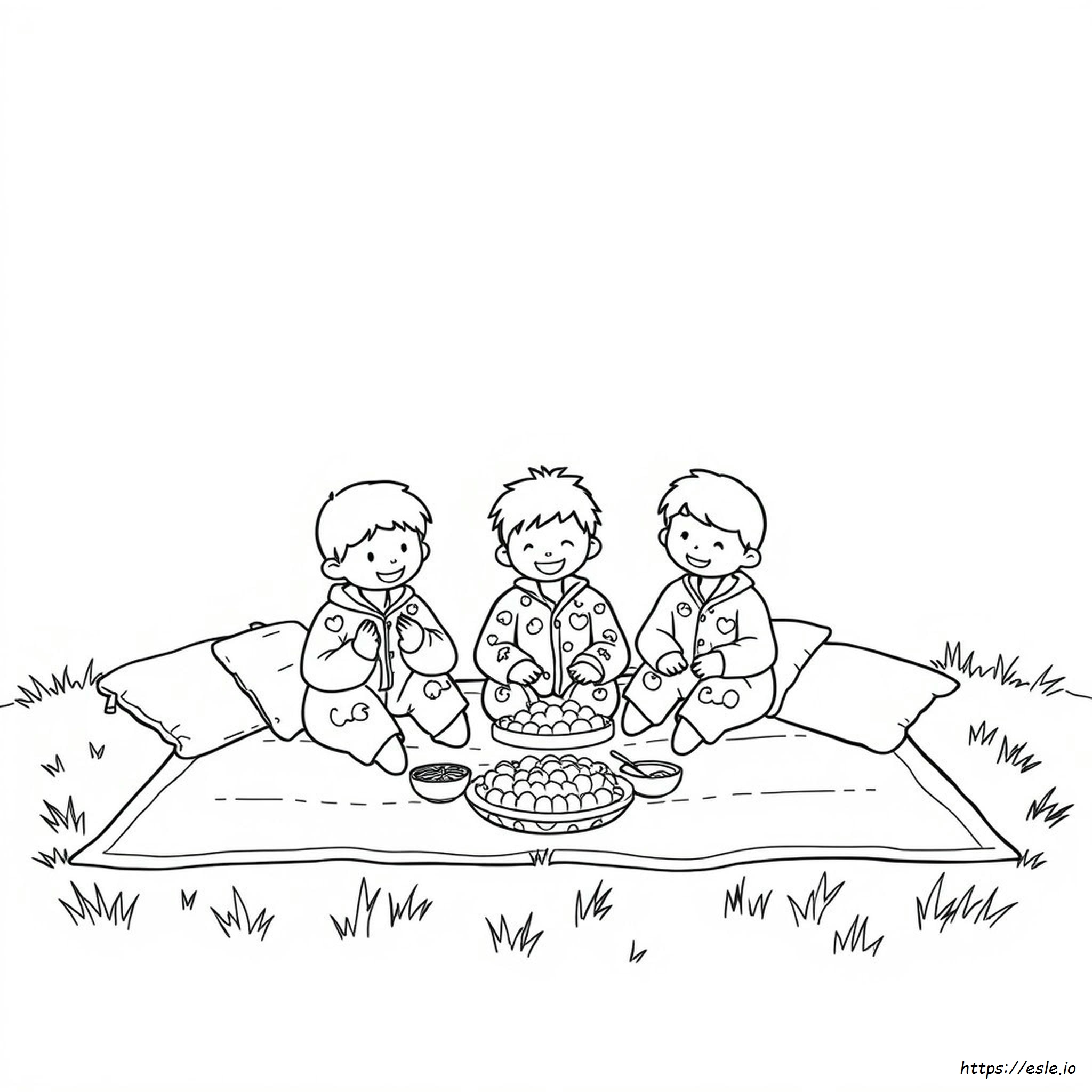 Pajama Day Coloring Sheet