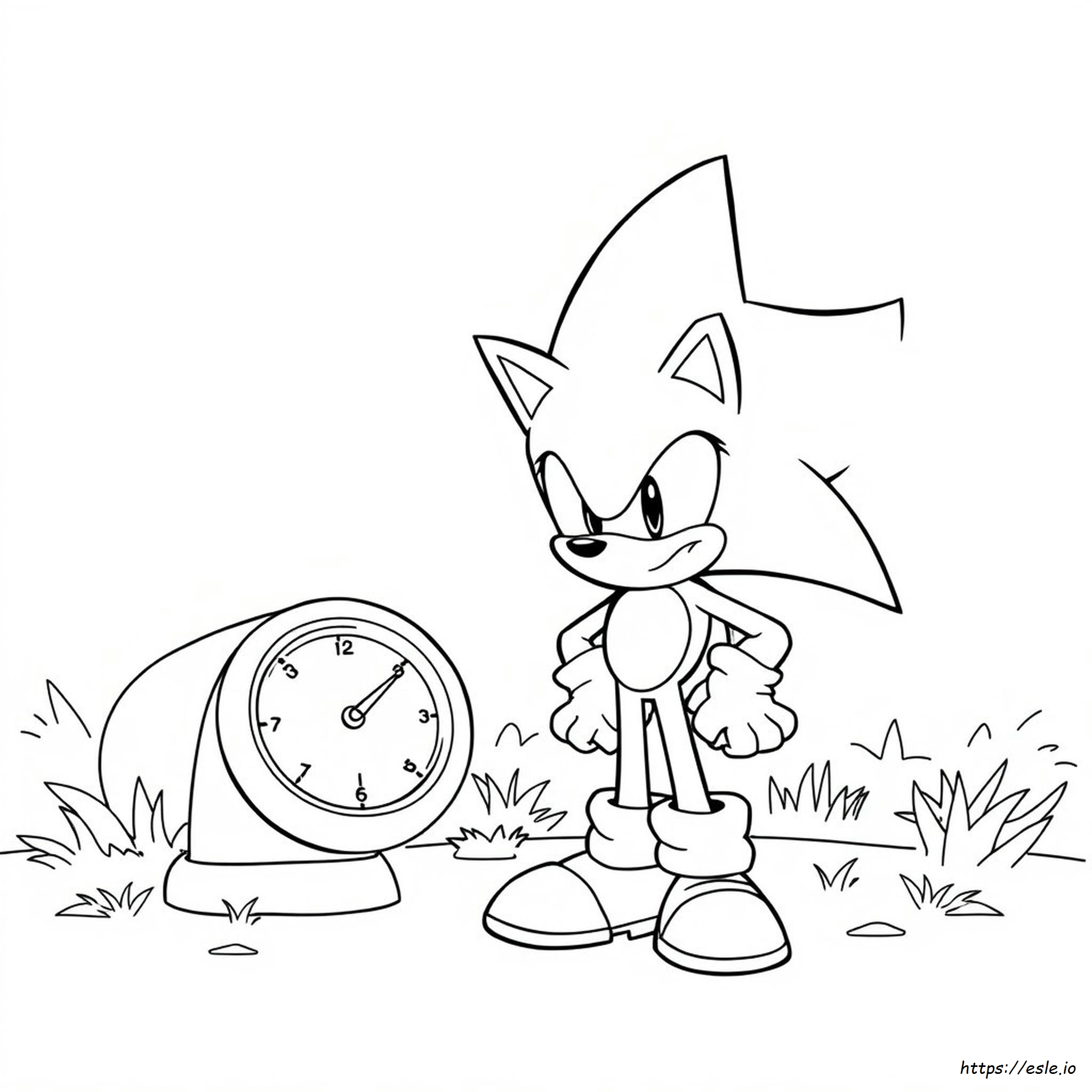Halaman Sonic Untuk Mewarnai