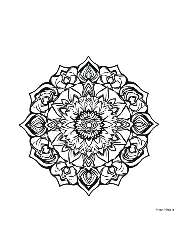Tibetan Mandala Coloring Pages