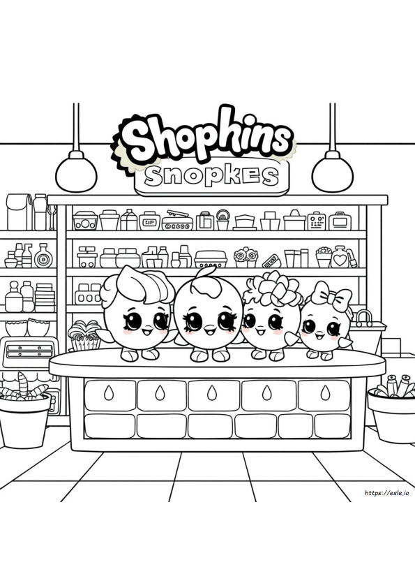 Shopkins For Coloring