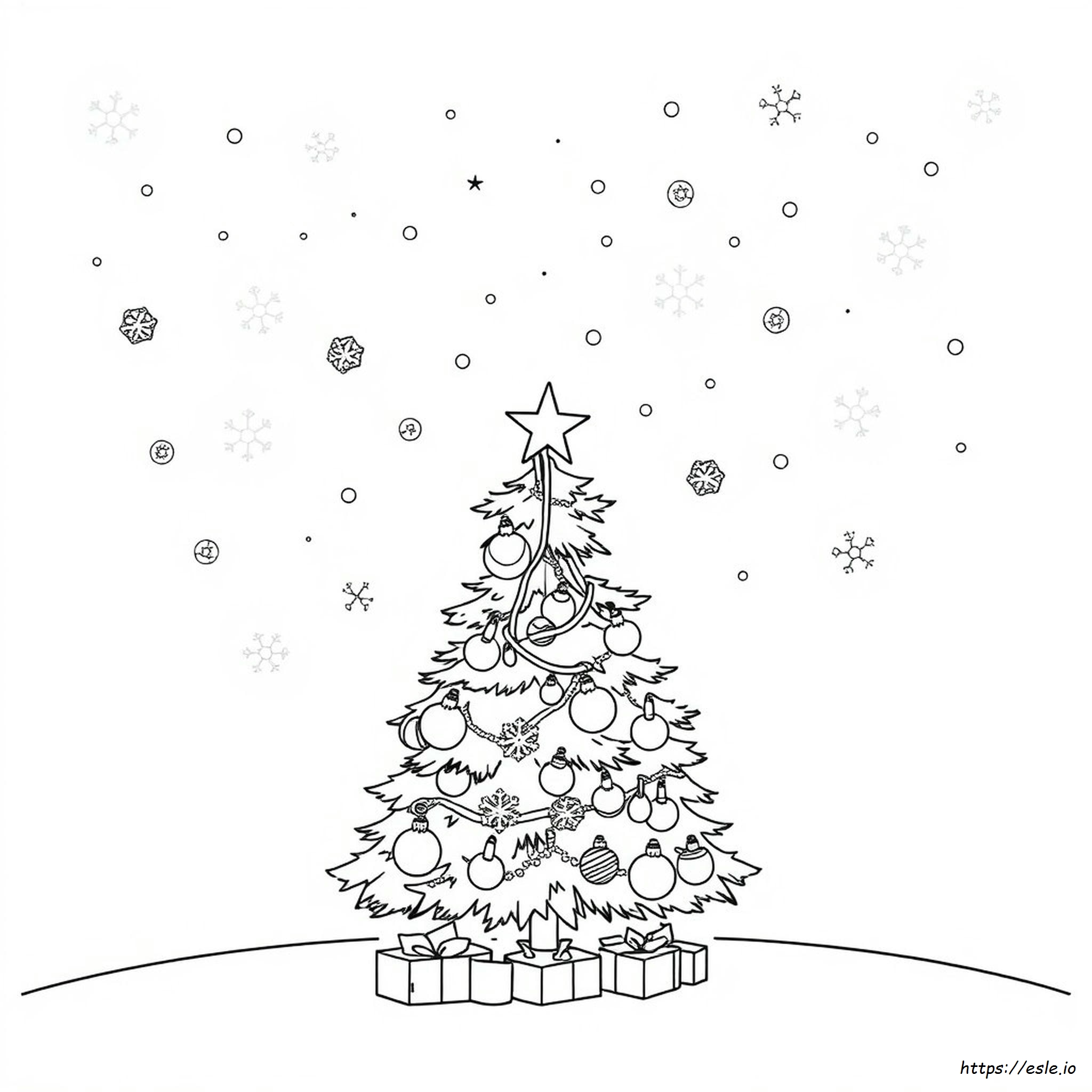 Christmas Snowflakes Coloring