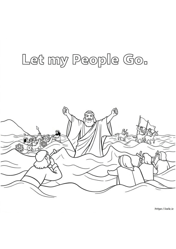 Let My People Go Coloring Page