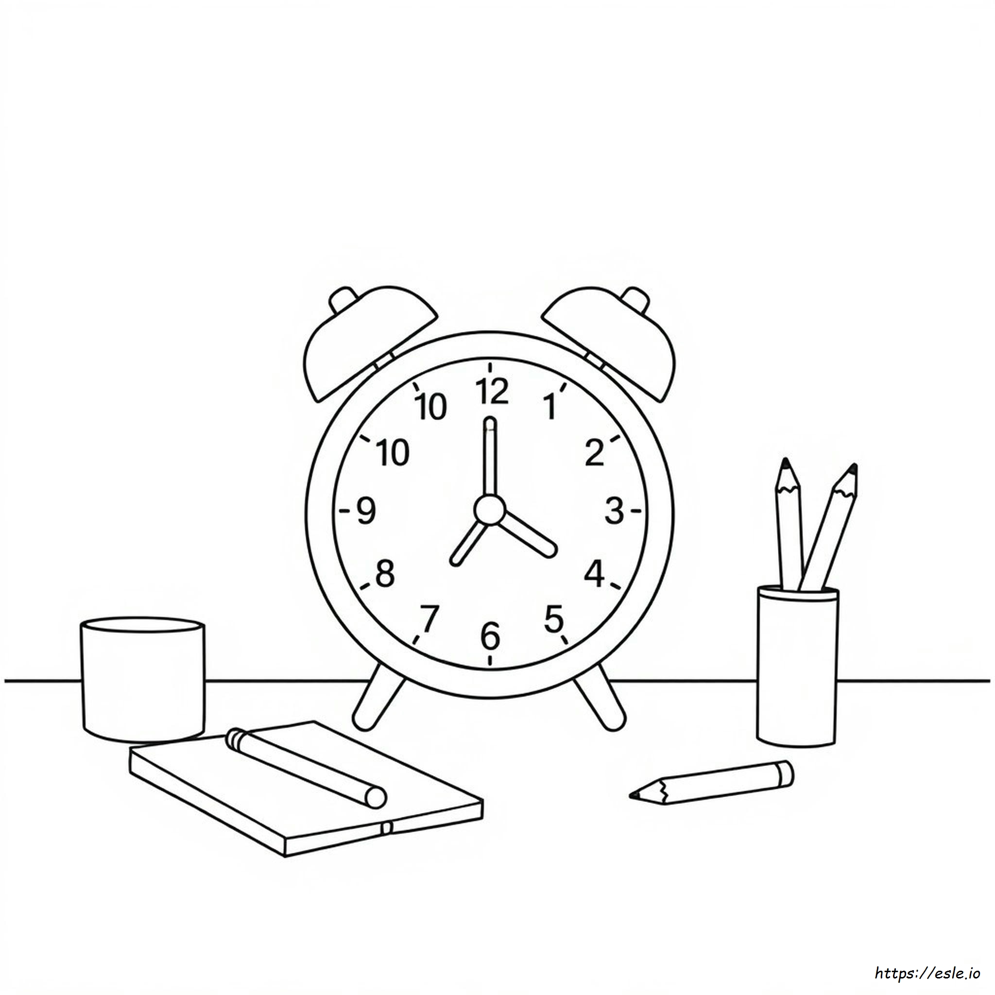 Colored Clock Schedule colored-clock-schedule