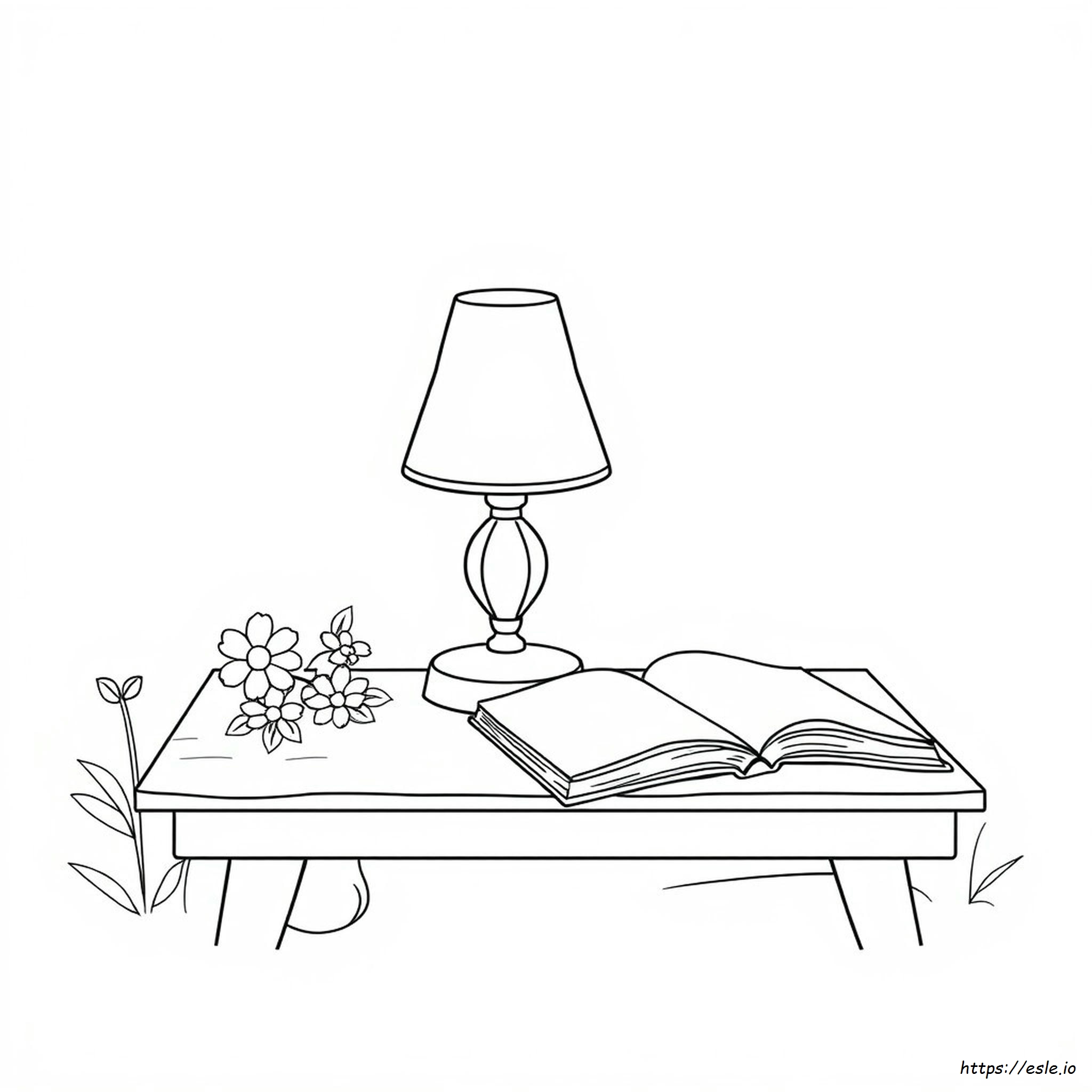 Lamp Coloring Picture