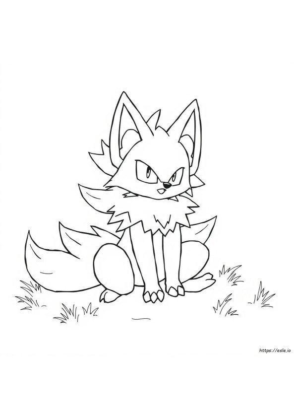 Zorua Pokemon Coloring Pages