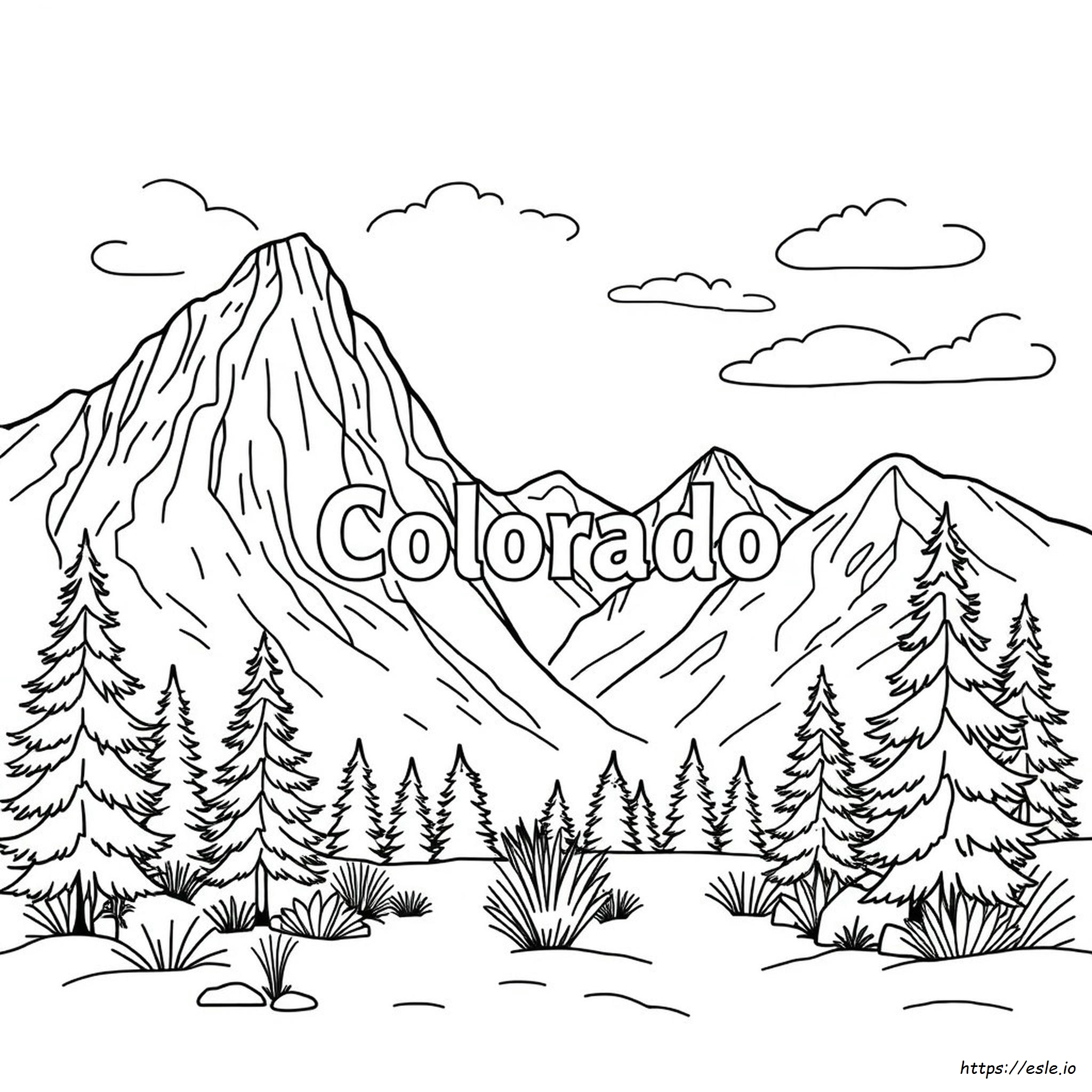 Pagina Para Colorear De Colorado