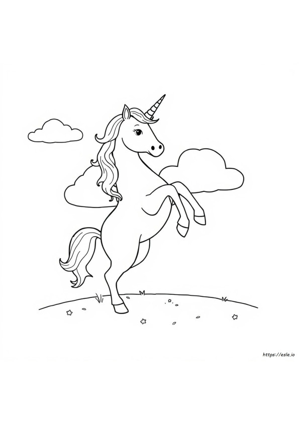 Dabbing Unicorn Coloring Pages