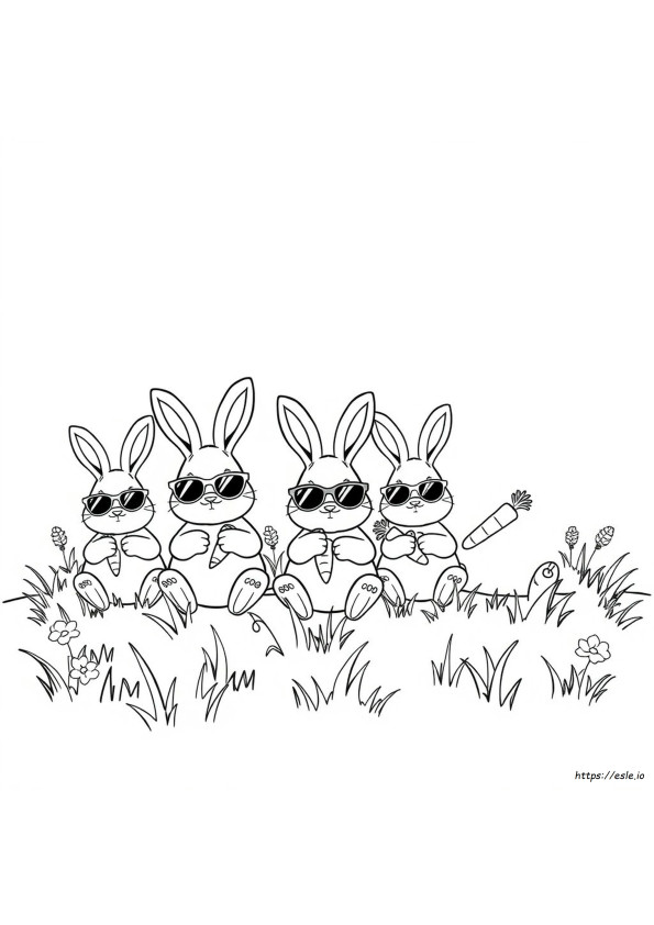 Sunny Bunnies Coloring Pages Shiny