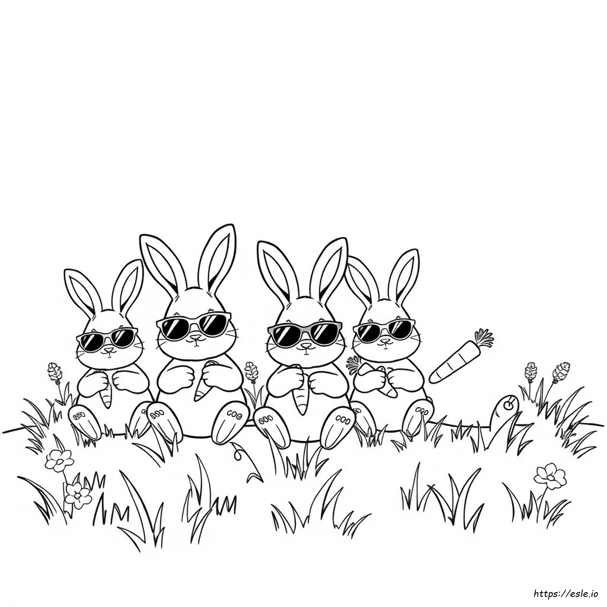Sunny Bunnies Da Colorare: Shiny
