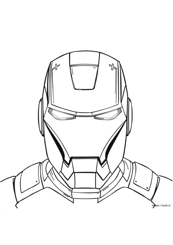 Iron Man Helmet Coloring Pages