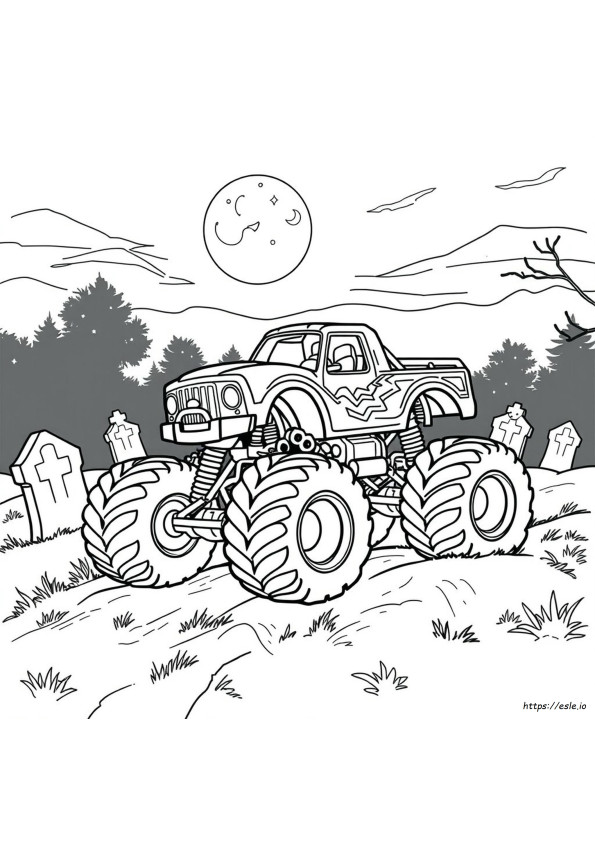 Free Printable Grave Digger Monster Truck Coloring Pages