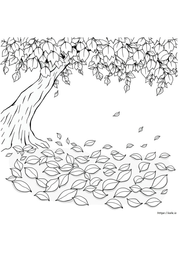 Leaves Coloring Pages To Print