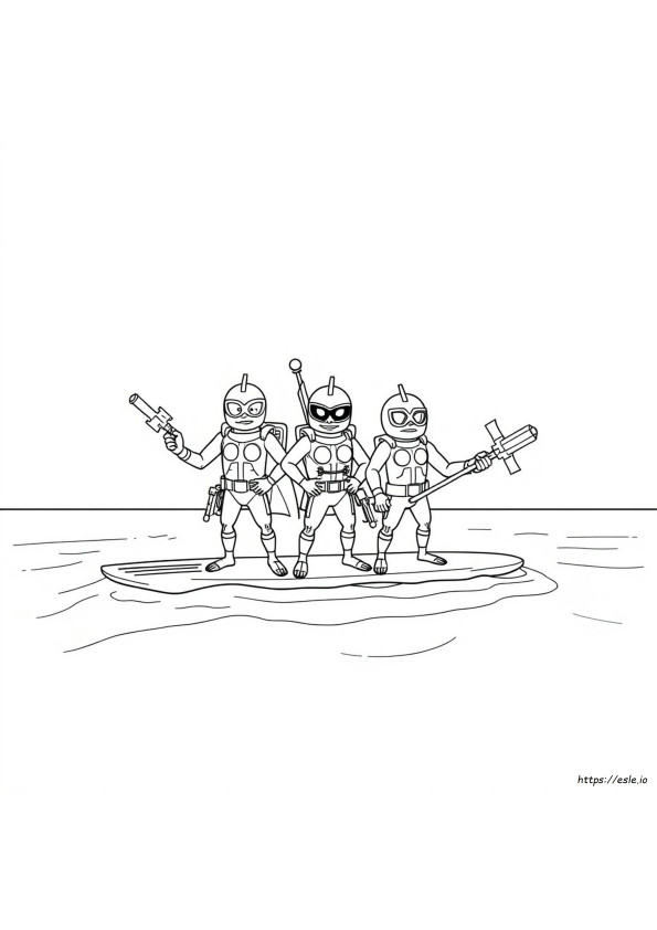 Aquabats Kleurplaten
